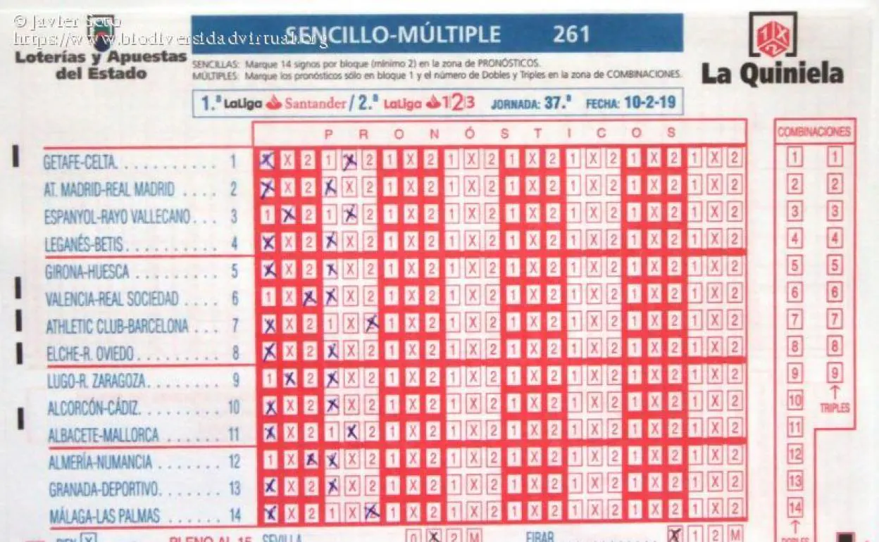 Próxima jornada de quiniela